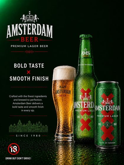 Amsterdam Bier fles en blikje